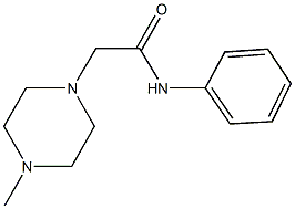 2-(4-methyl-1-piperazinyl)-N-phenylacetamide Struktur