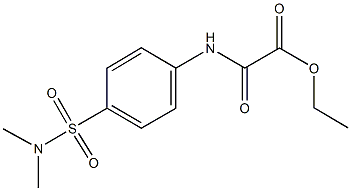 ethyl {4-[(dimethylamino)sulfonyl]anilino}(oxo)acetate Struktur