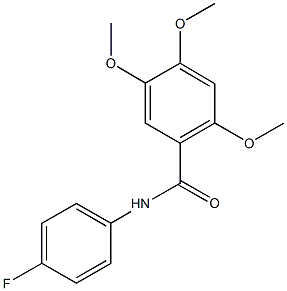 N-(4-fluorophenyl)-2,4,5-trimethoxybenzamide Struktur