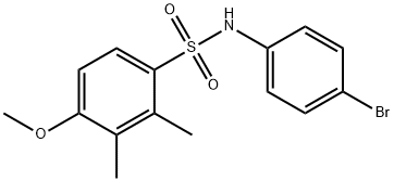 N-(4-bromophenyl)-4-methoxy-2,3-dimethylbenzenesulfonamide Struktur