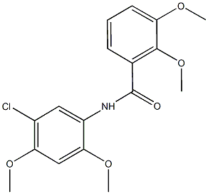 N-(5-chloro-2,4-dimethoxyphenyl)-2,3-dimethoxybenzamide Struktur