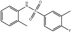 4-fluoro-3-methyl-N-(2-methylphenyl)benzenesulfonamide Struktur