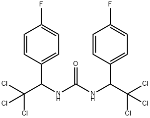 N,N'-bis[2,2,2-trichloro-1-(4-fluorophenyl)ethyl]urea Struktur