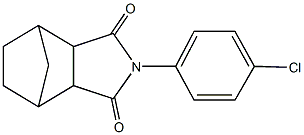 4-(4-chlorophenyl)-4-azatricyclo[5.2.1.0~2,6~]decane-3,5-dione Struktur