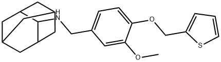 N-(2-adamantyl)-N-[3-methoxy-4-(2-thienylmethoxy)benzyl]amine Struktur