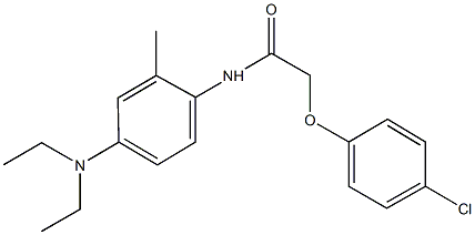 2-(4-chlorophenoxy)-N-[4-(diethylamino)-2-methylphenyl]acetamide Struktur