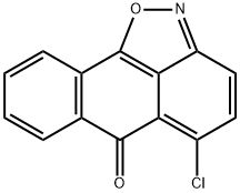 5-chloro-6H-anthra[1,9-cd]isoxazol-6-one Struktur