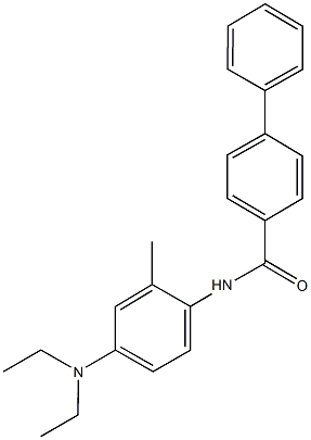 N-[4-(diethylamino)-2-methylphenyl][1,1'-biphenyl]-4-carboxamide Struktur