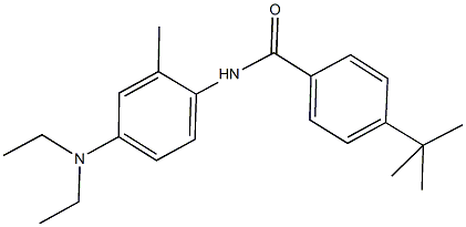 4-tert-butyl-N-[4-(diethylamino)-2-methylphenyl]benzamide Struktur