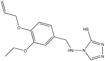 4-{[4-(allyloxy)-3-ethoxybenzyl]amino}-4H-1,2,4-triazol-3-yl hydrosulfide Struktur