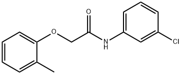 N-(3-chlorophenyl)-2-(2-methylphenoxy)acetamide Struktur