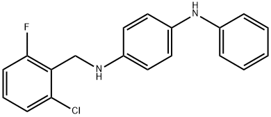 N-(4-anilinophenyl)-N-(2-chloro-6-fluorobenzyl)amine Struktur