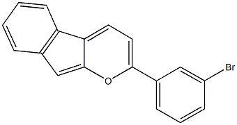 2-(3-bromophenyl)indeno[2,1-b]pyran Struktur