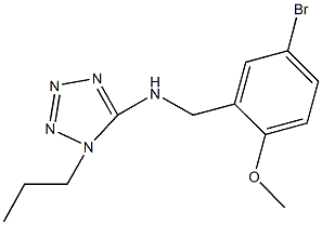 N-(5-bromo-2-methoxybenzyl)-N-(1-propyl-1H-tetraazol-5-yl)amine Struktur