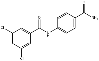 N-[4-(aminocarbonyl)phenyl]-3,5-dichlorobenzamide Struktur