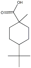 4-tert-butyl-1-methylcyclohexanecarboxylic acid Struktur