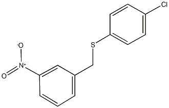 1-{[(4-chlorophenyl)sulfanyl]methyl}-3-nitrobenzene Struktur