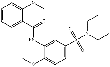 N-{5-[(diethylamino)sulfonyl]-2-methoxyphenyl}-2-methoxybenzamide Struktur