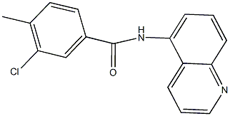 3-chloro-4-methyl-N-(5-quinolinyl)benzamide Struktur