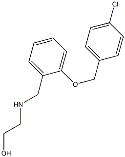 2-({2-[(4-chlorobenzyl)oxy]benzyl}amino)ethanol Struktur