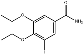 3,4-diethoxy-5-iodobenzamide Struktur