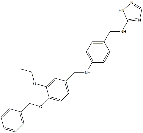 N-[4-(benzyloxy)-3-ethoxybenzyl]-N-{4-[(1H-1,2,4-triazol-5-ylamino)methyl]phenyl}amine Struktur