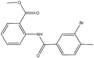 methyl 2-[(3-bromo-4-methylbenzoyl)amino]benzoate Struktur