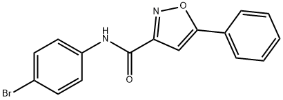 N-(4-bromophenyl)-5-phenyl-3-isoxazolecarboxamide Struktur