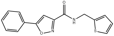 5-phenyl-N-(2-thienylmethyl)-3-isoxazolecarboxamide Struktur