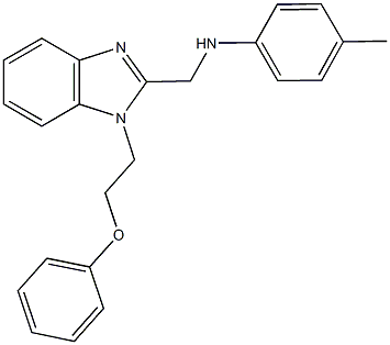 N-(4-methylphenyl)-N-{[1-(2-phenoxyethyl)-1H-benzimidazol-2-yl]methyl}amine Struktur