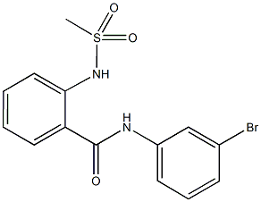 N-(3-bromophenyl)-2-[(methylsulfonyl)amino]benzamide Struktur