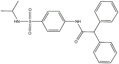 N-{4-[(isopropylamino)sulfonyl]phenyl}-2,2-diphenylacetamide Struktur