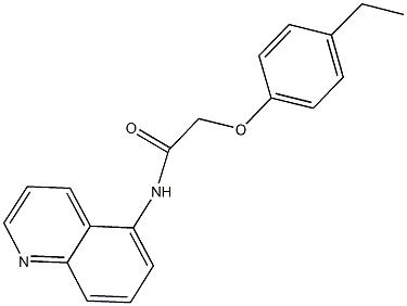 2-(4-ethylphenoxy)-N-(5-quinolinyl)acetamide Struktur