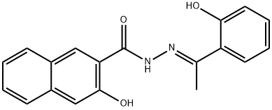 3-hydroxy-N'-[1-(2-hydroxyphenyl)ethylidene]-2-naphthohydrazide Struktur