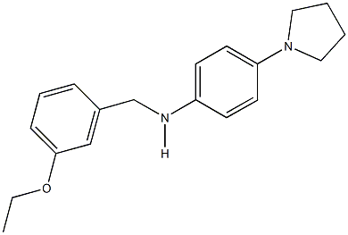 N-(3-ethoxybenzyl)-N-[4-(1-pyrrolidinyl)phenyl]amine Struktur