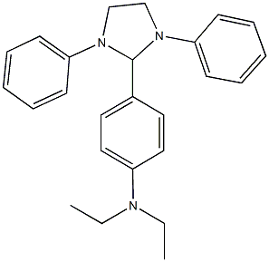 N-[4-(1,3-diphenyl-2-imidazolidinyl)phenyl]-N,N-diethylamine Struktur