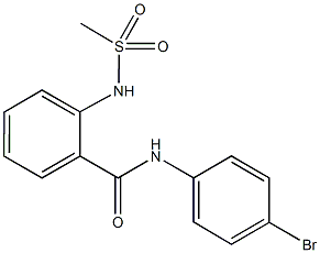 N-(4-bromophenyl)-2-[(methylsulfonyl)amino]benzamide Struktur