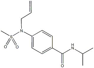 4-[allyl(methylsulfonyl)amino]-N-isopropylbenzamide Struktur