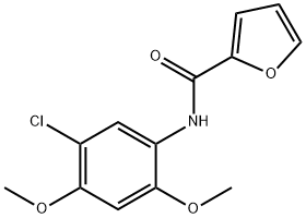 N-(5-chloro-2,4-dimethoxyphenyl)-2-furamide Struktur