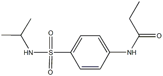 N-{4-[(isopropylamino)sulfonyl]phenyl}propanamide Struktur