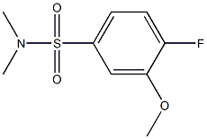 4-fluoro-3-methoxy-N,N-dimethylbenzenesulfonamide Struktur