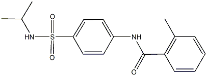 N-{4-[(isopropylamino)sulfonyl]phenyl}-2-methylbenzamide Struktur