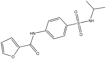 N-{4-[(isopropylamino)sulfonyl]phenyl}-2-furamide Struktur