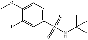 N-(tert-butyl)-3-iodo-4-methoxybenzenesulfonamide Struktur