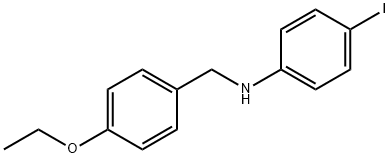 N-(4-ethoxybenzyl)-N-(4-iodophenyl)amine Struktur