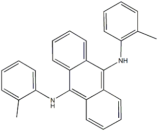 N-(2-methylphenyl)-N-[10-(2-toluidino)-9-anthryl]amine Struktur