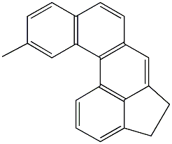 11-methyl-4,5-dihydrobenzo[l]acephenanthrylene Struktur