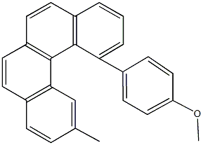 methyl4-(11-methylbenzo[c]phenanthren-1-yl)phenylether Struktur