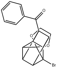 (1'-bromospiro{1,3-dioxolane-2,9'-pentacyclo[4.3.0.0~2,5~.0~3,8~.0~4,7~]nonane}-4-yl)(phenyl)methanone Struktur