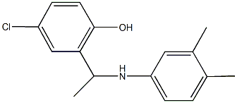 4-chloro-2-[1-(3,4-dimethylanilino)ethyl]phenol Struktur